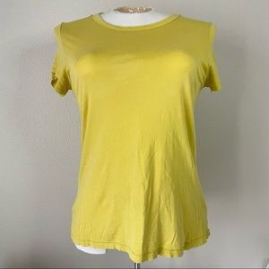 Aerie Distressed Lightweight Modal Short Sleeve Tee - Chartreuse